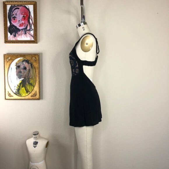 Sonya Romper by For Love & Lemons Open Back Playsuit Dolls Kill - Picture 7 of 8